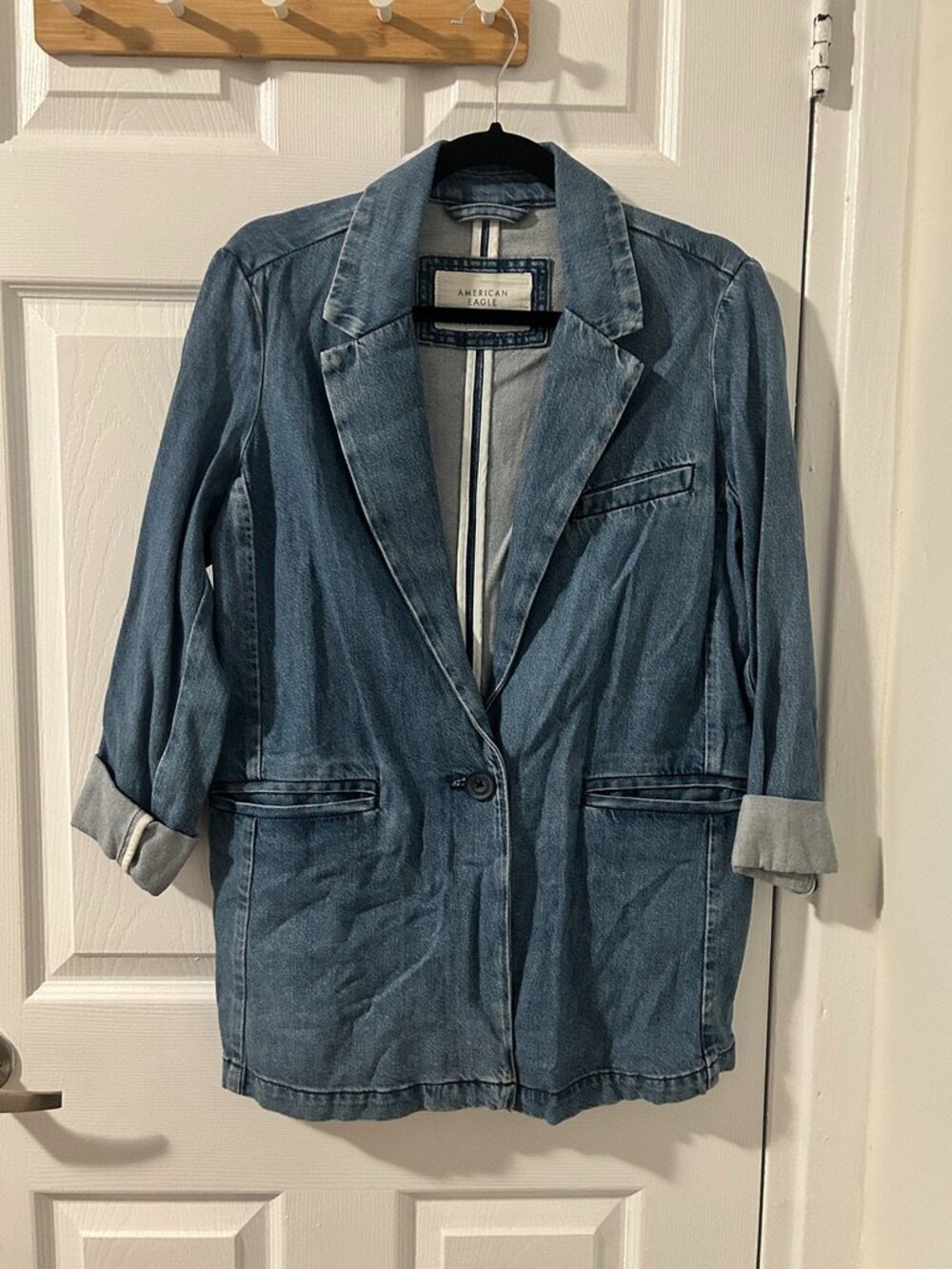 American Eagle Denim Blazer - Size Small